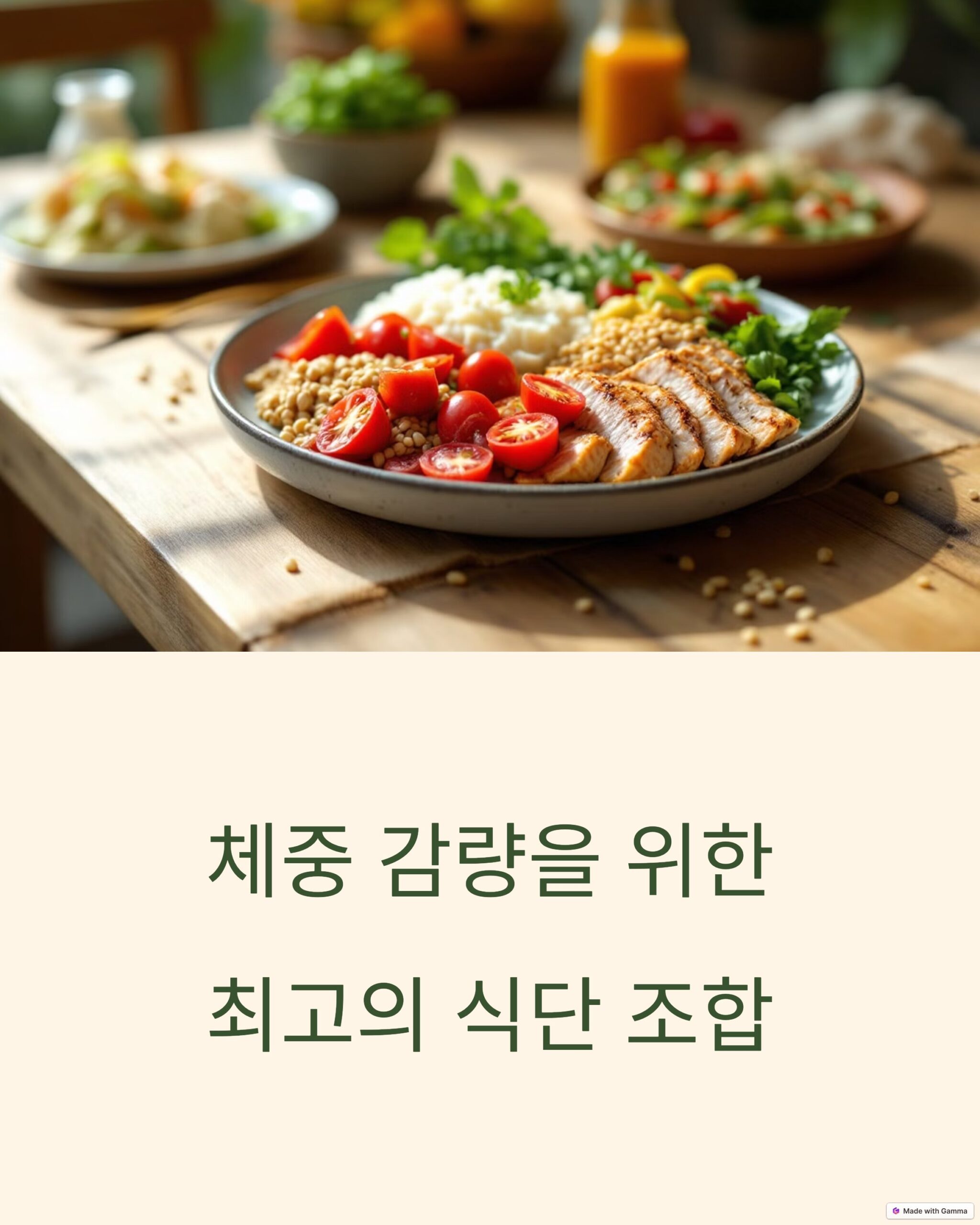 다이어트를 위한 최고의식단
